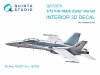 Quinta Studio QD72076 F/A-18A/C early 3D-Printed & coloured Interior on decal paper (Academy) 1/72